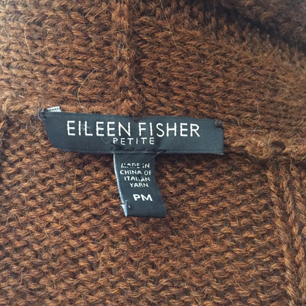 Eileen Fisher Alpaca Silk Cardigan PM - Picture 6 of 8